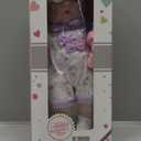 12" Baby Doll with Flower Pattern Backpack Carrier,12 Inch Realistic Baby Dolls with Clothes and Accessories Hanky Pacifier Bottle Diaper Toy Pretend Play Collection for 3+ Child Girls Gifts