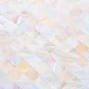Peel and Stick Backsplash Mother of Pearl Tile, Yew & Tulip Self-Adhesive Natural Nacre Shell Seamless 12x12 Mosaic for Kitchen Backsplash Home Decor (Natural White, 1 Sheet/Box, 1 sq.ft.)