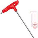 WISEUP 6mm t handle allen wrench set Metric,CR-V heavy duty hex key set with long arm