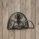 GOFORWILD Garden Hose Holder, Decorative Hose Butler Sturdy Water Hose Rack, Durable Wall Hose Hanger, Holds 125-Feet of 5/8-Inch Hose, Hose Reel, Made of Gauge Steel, 7019