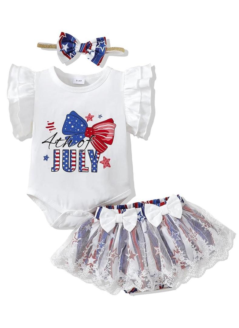 Mioglrie Preemie Clothes Girl Newborn Girl Outfits Infant Baby Girl Clothes Summer Romper Dress Shorts Set, 0-3 M
