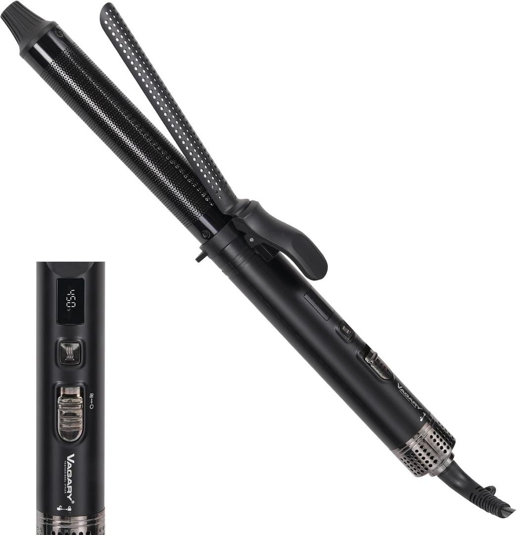 VAGARY Instant Heating Curling Iron for Long Hair, 1 Inch Hair Curling Wands with Infrared Hair Care, 10S Fast Heating, 110V-240V Dual Voltage Hair Curler with Temperature Control VAGARY Instant Heating Curling Iron for Long Hair, 1 Inch Hair Curling Wands with Infrared Hair Care, 10S Fast Heating, 110V-240V Dual Voltage Hair Curler with Temperature Control