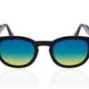 SOJOS Retro Oversized Polarized Aviator Sunglasses for Women Men Vintage 70s Style UV Protection Sunnies SJ2328, Black Frame/Light Brown Lens