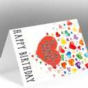 2 x birthday card for husband,Funny Birthday Cards for Men Women, Heartwarming Happy Birthday Card Gift for Favorite Person (02)