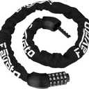 Favoto Bike Chain Lock, 5 Digit Combination Anti-Theft Bicycle Lock, 3.3 feet Long, Ideal for Outdoor Motorcycle E-bike Bikes Gate Fence Ladder Lawn Mower