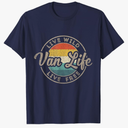 Van Life Clothing Retro Vintage Van Dwellers Vanlife Nomads T-Shirt S