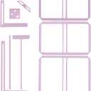 UPTTHOW 9Pcs Bookbinding Easy Scrapbooking Tool for Starter, Complete Great Stencils and Cutter Guide Kit Can Be Made Into Notebook Calender Junk Journal Handbook (Purple)