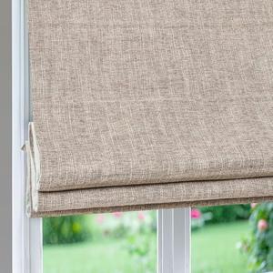 Artdix Custom Roman Shades, Fabric Blackout Cordless Roman Shade for Window | Block UV Rays, Easy To Install, Washable and Replaceable, Good For Bathroom, French Door, Kitchen Windows, 118"L x 98"W