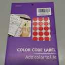 6 x PARLAIM 0.75" Colored Dot Stickers Round Color Coding Labels Polka Circle Dots Price Stickers for Office, Classroom,1320PCS Red