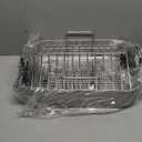 Stainless Steel Roasting Pan, 17*13 Inch Turkey Roaster with Rack - Deep Broiling Pan & V-shaped Rack & Flat Rack, Non-toxic & Heavy Duty, Great for Thanksgiving Christmas Roast Chicken Meat Lasagna