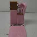 Pink Silicone Cooking Utensils, Non-stick Kitchen Set, Wooden Handle Non Toxic BPA Free