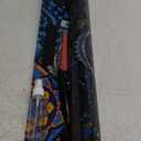 DKTIE Bathroom Window Privacy Film Decorative Films, Get Privacy While Still Letting Light Into Room, Included Tools Easy to Install, Static Cling Renter Frendly (B110-Blue, 17.7" x 118.1")