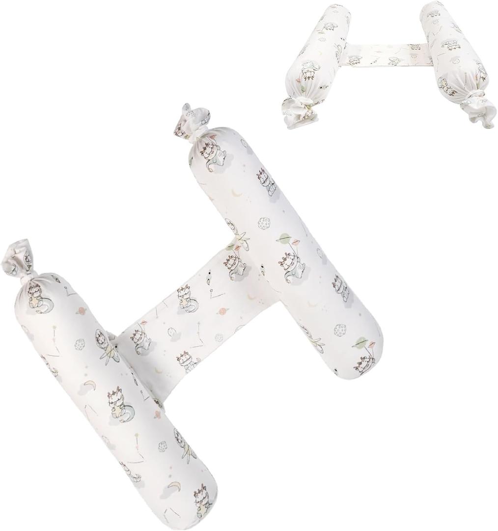 Reidio 1 Pair Multipurpose Pillow Adjustable Candy Shaped Throw Pillow Neck Support Pillow Back Cushion Body Pillow with Removable Soft Cotton Pillowcase Machine Washable (Loong)