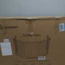 COMOMY 127.8" Extra Wide Baby Gate, Dog Gate for House Stairs Doorways