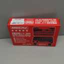 64-Piece 1/4" Drive Impact Socket Wrench Driver-Bits Set, Cr-V Metric(4-15mm) Deep&Shallow Socket Set, S2 Power Bits with Quick-Release Ratchet Handle, Universal Joint, Bit Holder, Power Drill Adapter