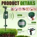 Qualirey 1 Pack Motion Activated Sprinkler Motion Activated Cat Deterrent Deer Repellent Animal Deterrent Devices for Garden Outdoor