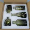 SUPMIND Glass Bud Vase Set of 5, Green Small Flower Vases for Centerpieces in Bulk, Mini Vintage Vase for Rustic Wedding, Home,Table Decoration