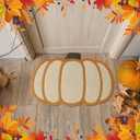 Dunzy Pumpkin Doormat Welcome Floor Mat Fall Outdoor Rugs Decorative Thanksgiving Day Non Slip Doormat for Front Decor Home Entrance Indoor Outdoor, 16 x 26 Inch