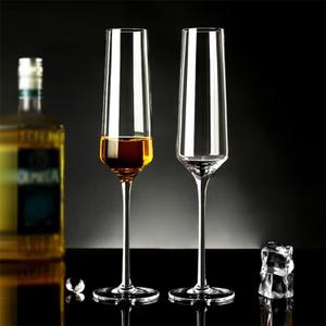 ACHEER Crystal Champagne Flutes Glasses Set of 4 - Elegant Champagne Glasses 8Oz, Hand Blown - Modern Champagne Flutes - Gift box - for Women, Men, Wedding, Anniversary, Christmas, Birthday