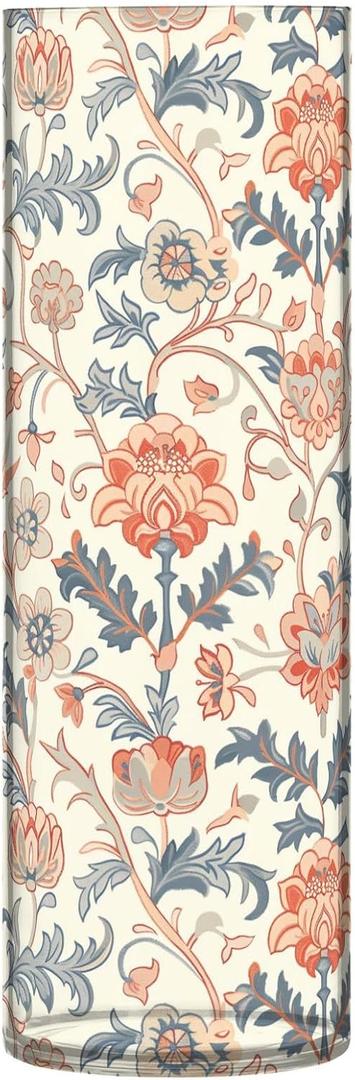 William Morris Plastic Flower Vase for Home Decor 11.8 x 3.9 Inch Home Decor Vases Modern Vase for Wedding Dining Table Centerpieces Office Decor