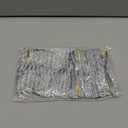 24Pcs Glitter Velvet Bows for Christmas Tree Decorations - 5x7in Velvet Ornaments with Tie for Christmas Wreath Garland, Sliver (silver)