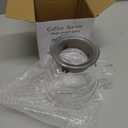 Hiware 600ml Coffee Server, Standard Glass Coffee Carafe, Coffee Pot, Clear