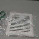 Canamax C350GN C350 S97017068 Bathroom Ventilation Fan Grille Cover with Springs, Replacement for Broan NuTone 695 696N 690 693 VC305C3N Wall-Mount Exhaust Fan, 8.75 x 9.125 Plastic White