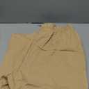 Women's Copped Pants Wide Leg Harem Palazzo Trousers Loose Drastring Casual Barrel Pant with Pockets (X-Large, Khaki)