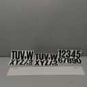 Letter & Number Stickers With 4in x 2ft Plastic
