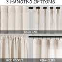 Tan Beige Linen Curtains 94 inch Length for Living Room 2 Panel Set Burlap Textured Semi Sheer Drapes Rustic Country Window Treatment Farmhouse Drop Cloth Curtain 94 inches Long for Dinning Room