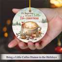 4 x Coffee Cup Christmas Ornament 2025 - Funny Latte Ornaments for Christmas Tree, Coffee Ornaments for Women Men, for Friends Coworkers Neighbors