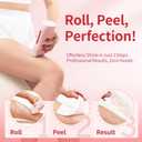 Waxfans Roll on Wax Kit, Waxing Kit for Women and Men, Wax Roller Waxing Kit for All Skin Types, Roll on Waxing Kit for Hair Removal, with Honey and Rose Wax Cartridges & 50 Pcs Wax Strips