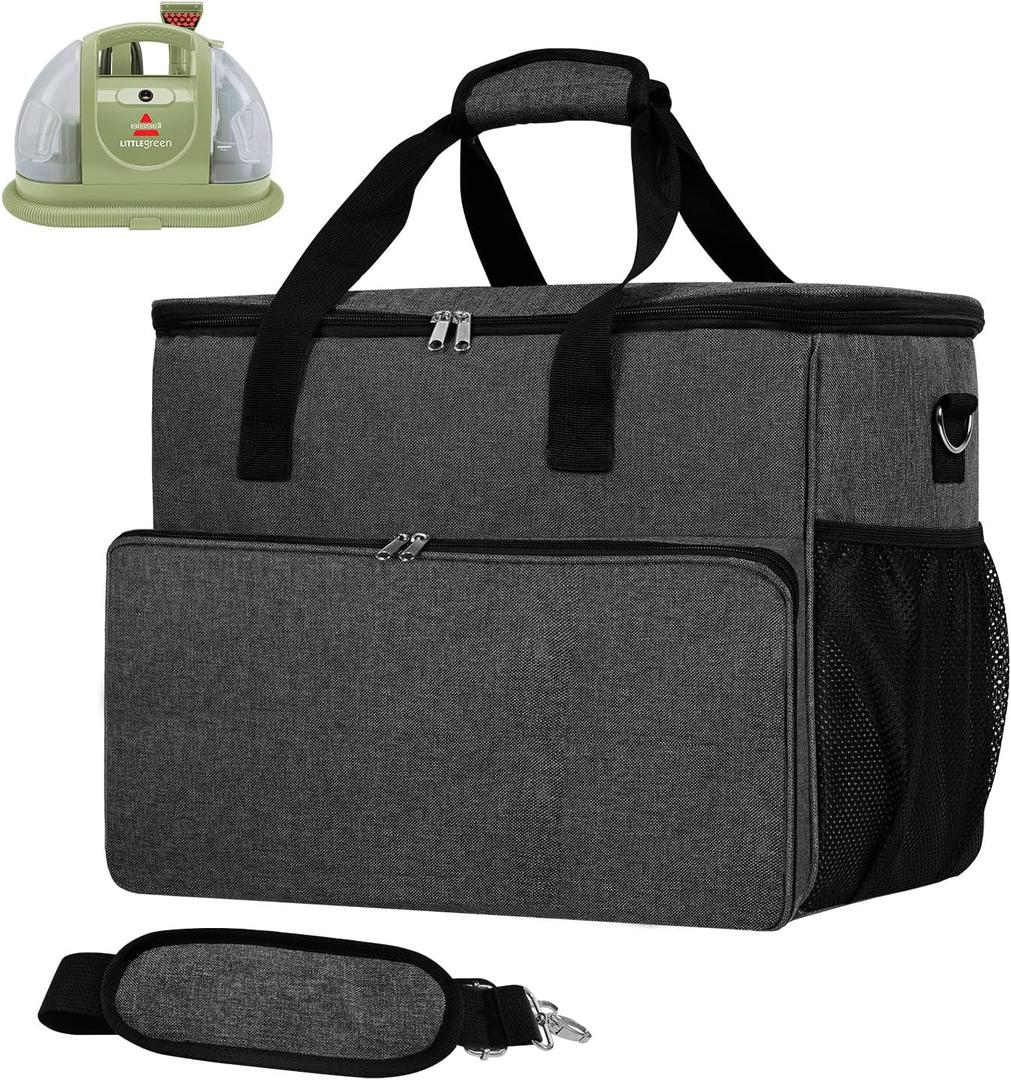 Storage Bag Compatible with Bissell Carpet and Upholstery Cleaner 1400B/3353, Carrying Bag for Steam Cleaner, Steam Cleaner Organizer, Travel Carrying Case (Bag Only!)