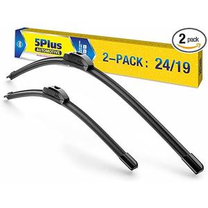 Silicone Windshield Wiper Blades Replacement for Ford Fusion 2012-2006 Chevy Impala 2020-2014 Equinox 09-05 Dodge Journey 2020-2008 Water Repellent Windshield Wiper Blades 24 and 19 Inch
