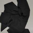 Women's Long Chiffon Sash Waist Belt For Bridal Wedding Bridesmaid Prom Formal Special Occasion Dresses Belt 3'' Wide (Black)