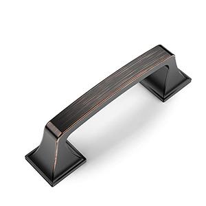 Amerdeco 20 Pack Kitchen Cabinet Handles 3 Inch(76mm) Hole Centers, Oil Rubbed Bronze Handles for Kitchen Cabinet Hardware, Cabinet Pulls for Bathroom Dresser Drawer Handles ZH0002