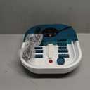 SPA4PIEDS Foot Spa Bath Massager with Heat, Bubble Jets, Red Light & Timer, Pedicure Foot Spa with 95118℉ Temperature Control, 8 Shiatsu Rollers, Pumice Stone, Gift for Mom and Dad