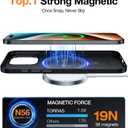 TORRAS Slim Fit Magnetic Stand for iPhone 15 Pro Case, Fit for MagSafe, Camera Kickstand, Ultra Thin Anti-Scratch Slim Protective Matte Case for iPhone 15 Pro Phone Case 6.1'', Black Titanium