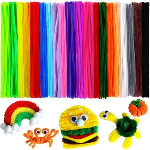 200pcs 20colors, Pipe Cleaners, Chenille Stems, Pipe Cleaners for Flower Making Crafts, Pipe Cleaner Crafts, Art and Craft Supplies (Small Pack)