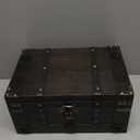 Vintage Pirate Style Treasure Chest For Kids,Large Treasure Box For Keepsakes, Decorative Antique Chest,Wooden Keepsake Box Size:13.8"X9.5"X6.9" (1, Large)