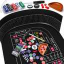 Craps Table Top Game Set, Black