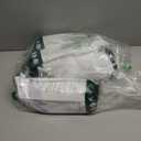 SONGMICS Trash Bags for 8-Gallon (30 L) Trash Cans, Drawstring Kitchen Garbage Bags, Pre-Separated, Liner Code 30A, 4 Rolls, 180 Count, White UKRB030A04, White 