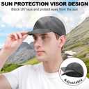 Cycling Cap for Men Women, Cooling Bike Hat with Sun Visor Summer Skull Cap Helmet Liner Bike Cap