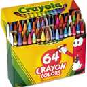 Classic Crayons - with Built In Sharpener - 64 ct (Pack of 1)