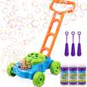 Lydaz Bubble Lawn Mower for Toddlers 1-3, Kids Bubble Machine for 1-Year-Old Boys Toy Gifts, Kids Christmas Birthday Gifts, Push Summer Outdoor Garden Toys for Preschool Baby Boys Age 1, 2, 3