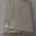 Joydeco Blackout Curtains for Bedroom - 84 Inch Long 100% Light Blocking 2 Panels Light Beige Drapes, Thermal Insulated Room Darkening Curtains, Linen Textured for Living Room, Rod Pocket & Back Tabs