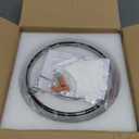 Black Vintage Semi-Flush Mount Ceiling Light with Globe Glass. Ideal for Small Kitchen, Closet, Hallway, Entryway, and Bathroom Lighting (7.68In-Ceiling)