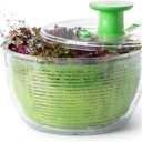 OXO Good Grips Salad Spinner - Large, Green Lettuce & Fruit Washer, BPA-Free, Easy One-Hand Pump