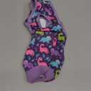 PetWarm Dog Post Surgery Suit Female Spay, Pet Recovery Suit for Dogs, Onesies for Dogs, Substitute E-Collar and Cone, Anti-Licking Dog Onesie for Surgery Female, Dinosaur Pattern, Purple, XS (X-Small (Back:8.3-11.4'', Weight:4-7LB))