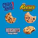 CHIPS AHOY! Cookies Variety Pack, Original Chocolate Chip, Chewy Chocolate Chip with Reese's Peanut Butter Cups & Chewy Hershey's Fudge Filled Soft Cookies, 50 Snack Packs (EXP 02/14/26)
